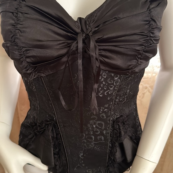 vintage 90s gothic bustier top - Picture 3 of 5